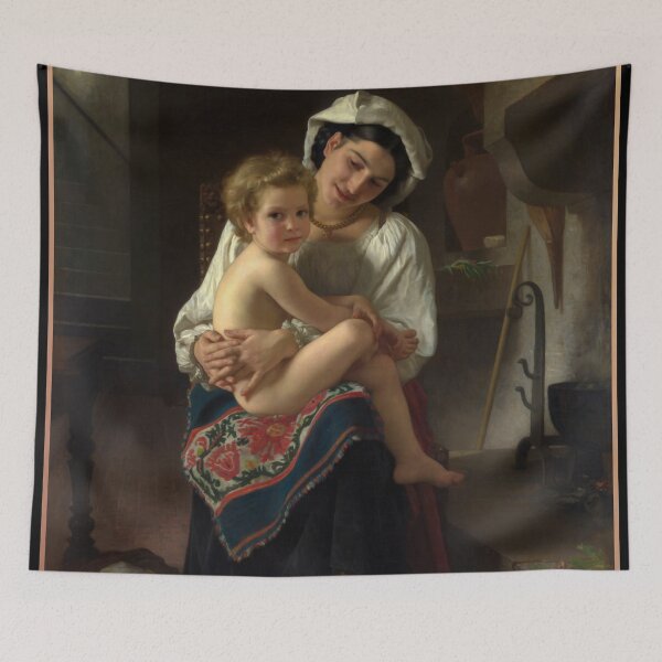 Item preview, Mother Gazing at her Child by Bouguereau designed and sold by academic-art.