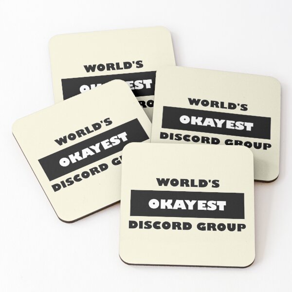 Item preview, Funny Discord: World's okayest discord black and white minimalist block typography (cream edition) designed and sold by Deegital18.