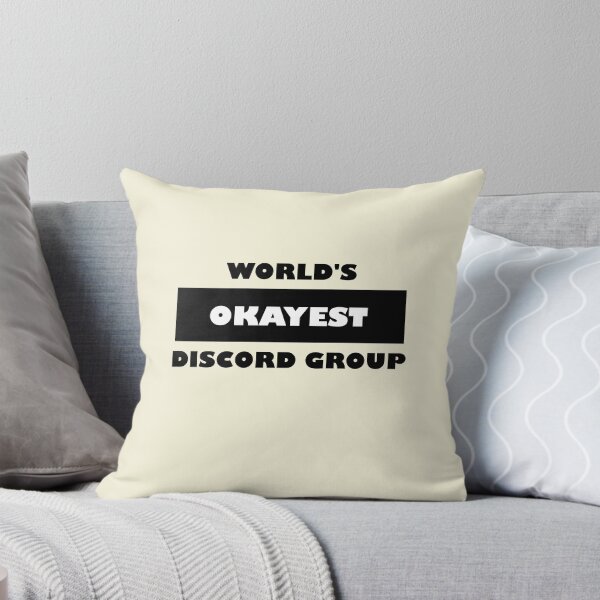 Item preview, Funny Discord: World's okayest discord black and white minimalist block typography (cream edition) designed and sold by Deegital18.