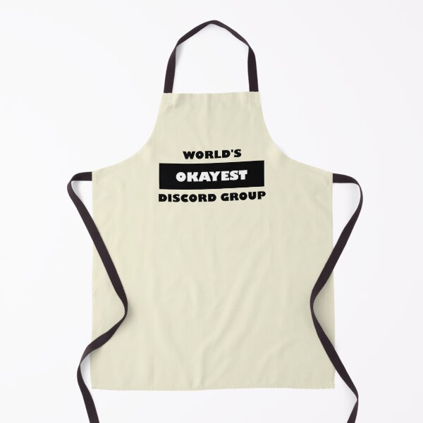 Item preview, Funny Discord: World's okayest discord black and white minimalist block typography (cream edition) designed and sold by Deegital18.
