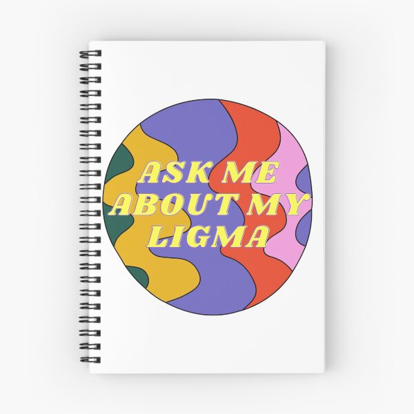 Item preview, ASK ME ABOUT MY LIGMA - Yellow font designed and sold by LigmaTee.