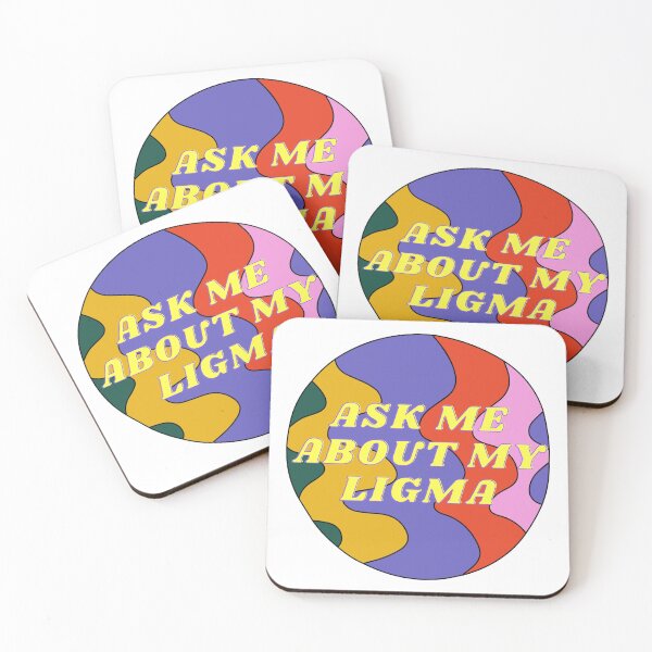 Item preview, ASK ME ABOUT MY LIGMA - Yellow font designed and sold by LigmaTee.
