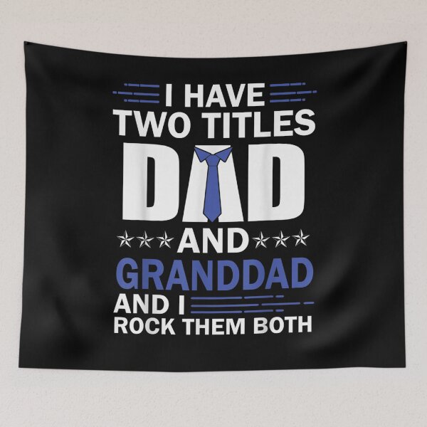 Item preview, Mens I Have Two Titles Dad And Granddad Tie Father's Day Gift  designed and sold by tashiav.