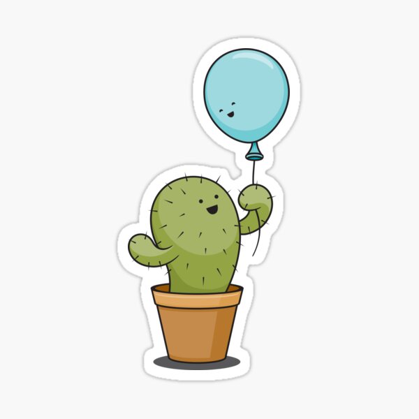 Celestial stickers pack, cute cactus sticker (1556468)