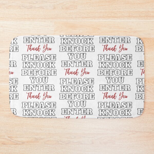 Item preview, Please Knock Before You Enter Door Sign II designed and sold by IslandDrip.
