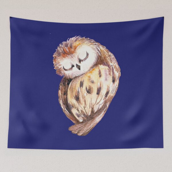 Item preview,  Сute Cartoon Owl bird. Watercolor Owl. Cool baby Owl. Owl for Kids. designed and sold by ZheltakovaIana.