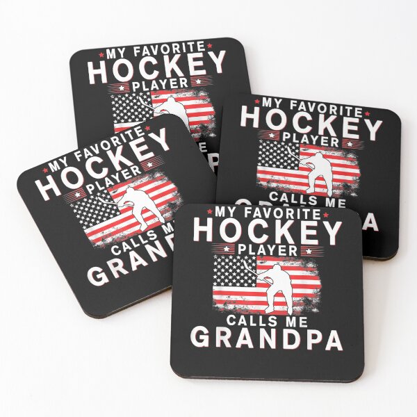 Item preview, Mens My Favorite Hockey Player Calls Me Grandpa Fathers Day  designed and sold by tashiav.