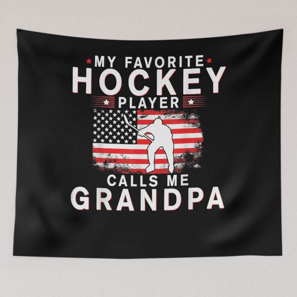 Item preview, Mens My Favorite Hockey Player Calls Me Grandpa Fathers Day  designed and sold by tashiav.
