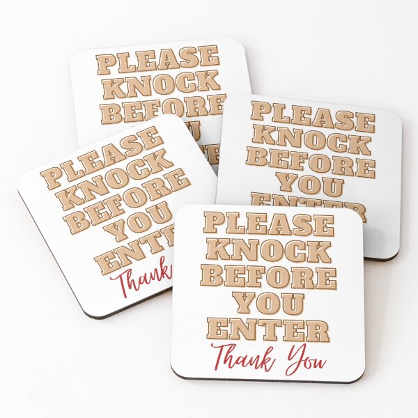 Item preview, Please Knock Before You Enter Door Sign III designed and sold by IslandDrip.