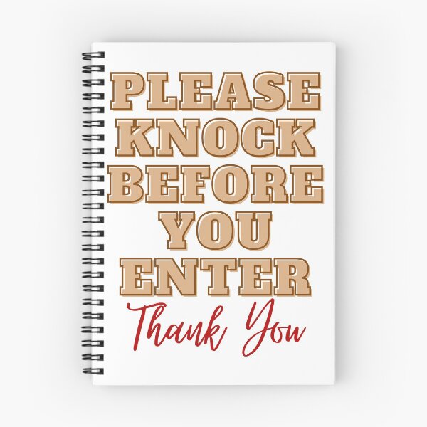Item preview, Please Knock Before You Enter Door Sign III designed and sold by IslandDrip.
