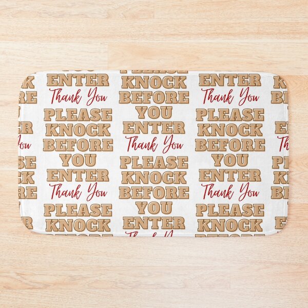 Item preview, Please Knock Before You Enter Door Sign III designed and sold by IslandDrip.