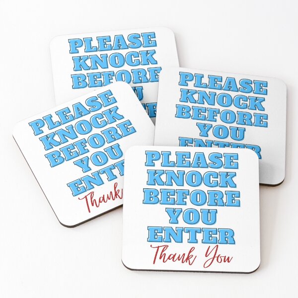 Item preview, Please Knock Before You Enter Door Sign IV designed and sold by IslandDrip.