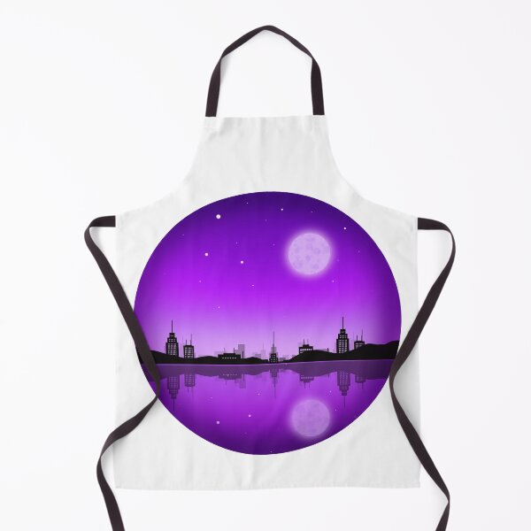 Item preview, Night city minimalistic landscape designed and sold by LavrushaArt.