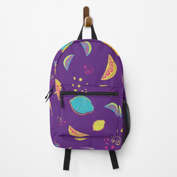 Item preview, Vivid Citrus in Violet Dreams Seamless Pattern designed and sold by LotusBlanc.