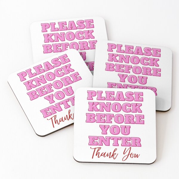 Item preview, Please Knock Before You Enter Door Sign V designed and sold by IslandDrip.