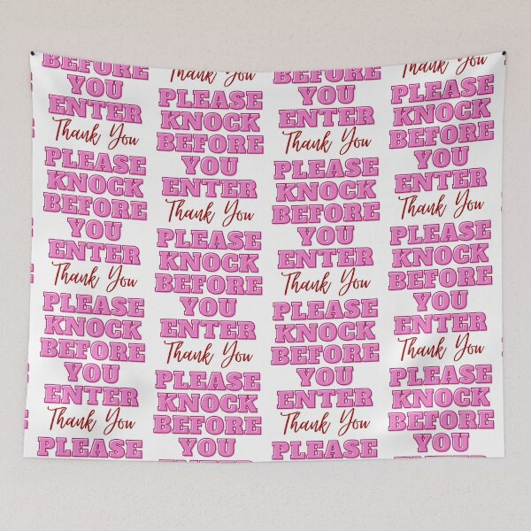 Item preview, Please Knock Before You Enter Door Sign V designed and sold by IslandDrip.