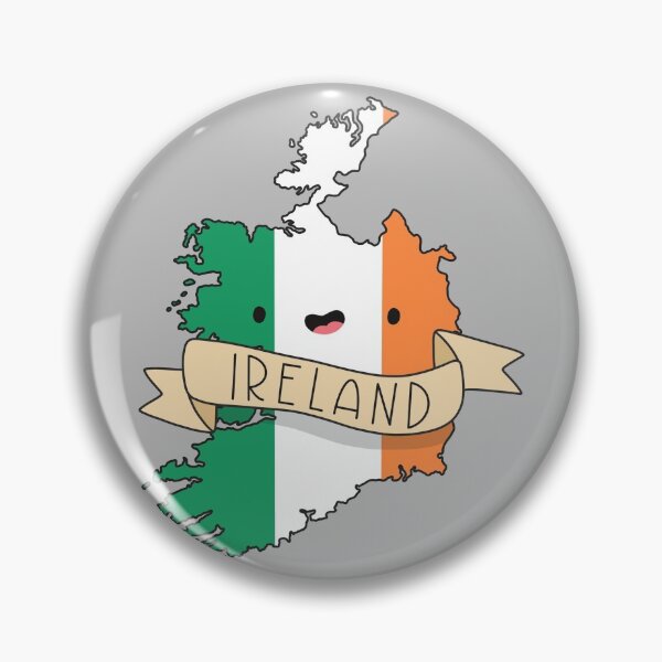 Item preview, Kawaii Republic of Ireland Flag Map designed and sold by SofiaSava01.