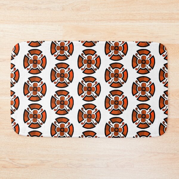 Item preview, Flower shield (orange tie dye)  designed and sold by Encie-Designs.