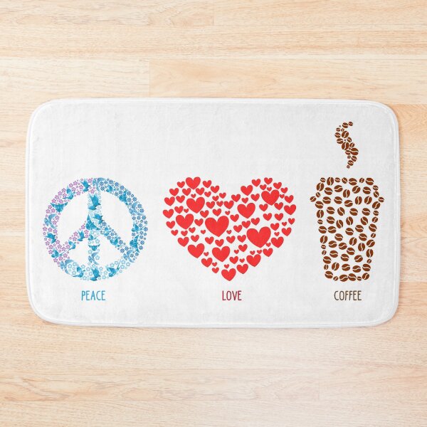 Item preview, Peace Love Coffee Floral Design Mom Gift Coffee Lover Gift for Wife designed and sold by TH3--DESIGNER.