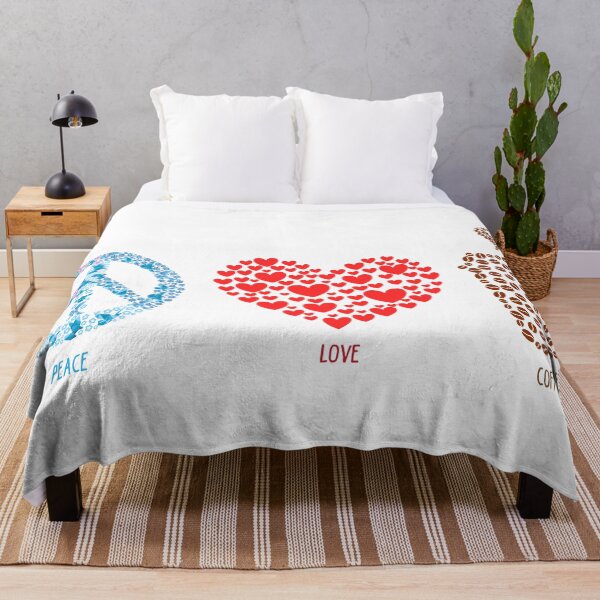 Item preview, Peace Love Coffee Floral Design Mom Gift Coffee Lover Gift for Wife designed and sold by TH3--DESIGNER.