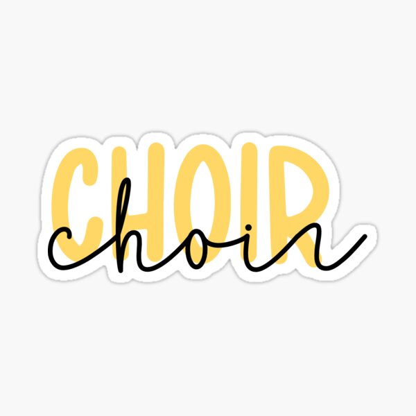 Alto Music Choir Singer Oval Sticker