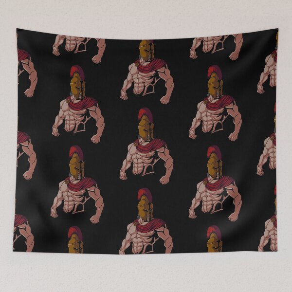 Item preview, Spartan Warrior Shows Muscles - Spartan Fitness designed and sold by anziehend.