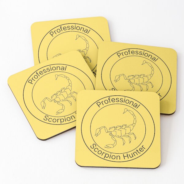Item preview, Black Professional Scorpion Hunter Badge designed and sold by PolishedPin.