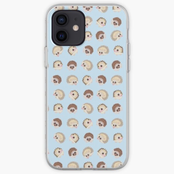 Hedgehog collective pattern iPhone Soft Case