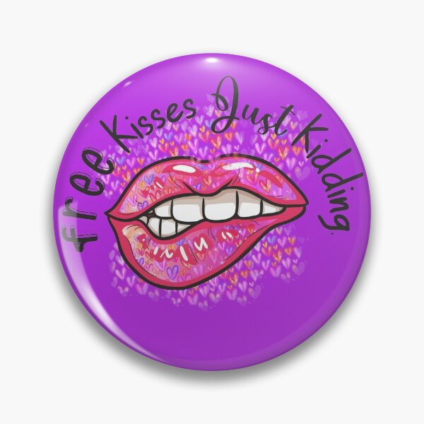 Item preview, Free Kisses Just Kidding Stickers designed and sold by ParaStickers.