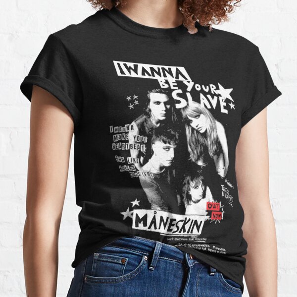 Maneskin i wanna. Футболка slaves. I wanna be your slave.