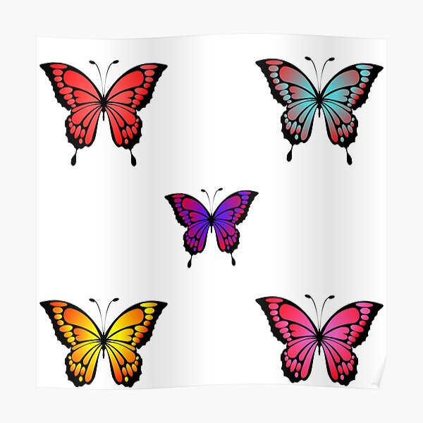 Cute Butterfly Pattern- Lovely Poster