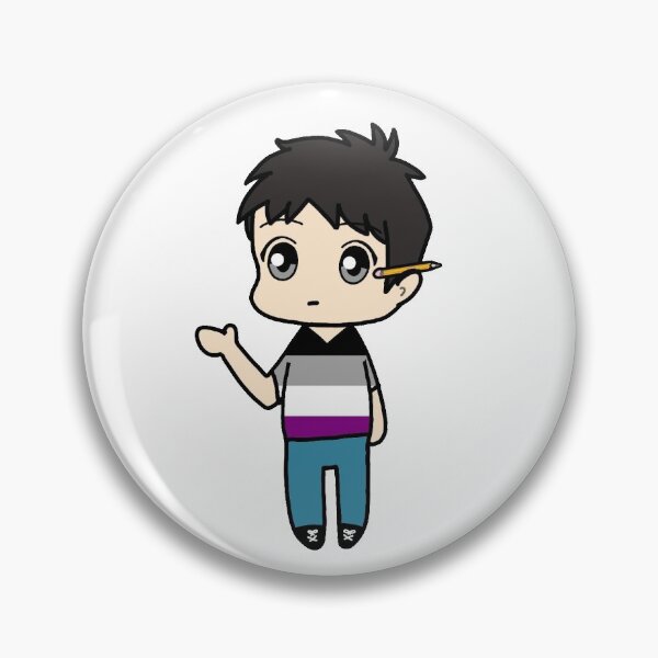 Item preview, Gray Spaces Jaxon Williamson Chibi Asexual Pride designed and sold by queerwordnerd.