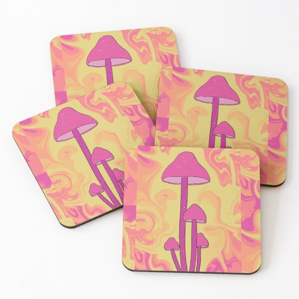 Item preview, Groovy Pink Mushrooms designed and sold by notastranger.