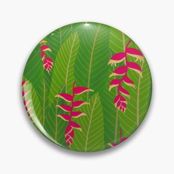 Item preview, Heliconia Flower Repeat Pattern designed and sold by suwarnaadi.