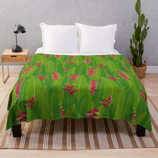 Item preview, Heliconia Flower Repeat Pattern designed and sold by suwarnaadi.