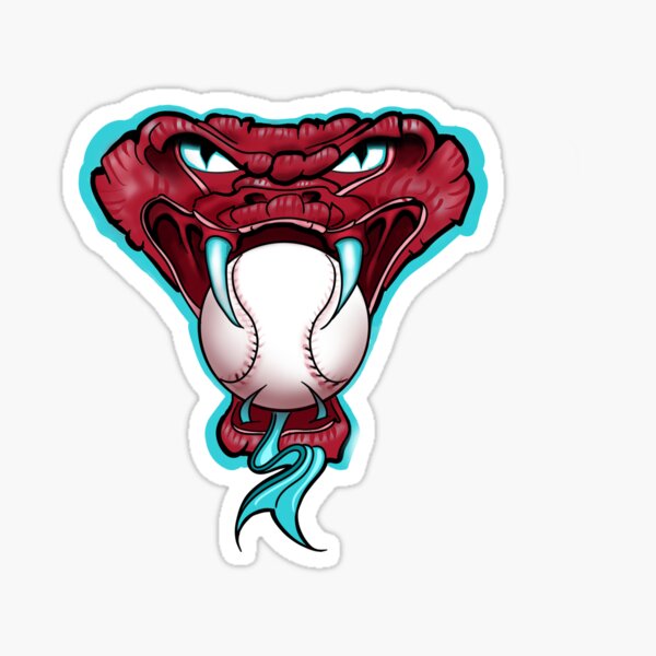 snake-diamond back Sticker