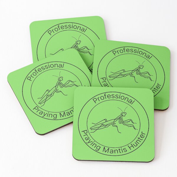 Item preview, Black Professional Praying Mantis Hunter Badge designed and sold by PolishedPin.