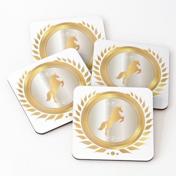 Item preview, Golden Coloured Horse in Circle Design designed and sold by VIVEK KUMAR RAI.