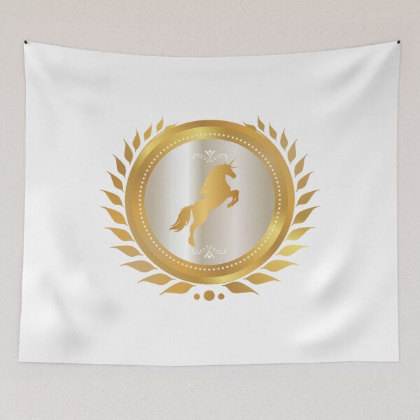Item preview, Golden Coloured Horse in Circle Design designed and sold by VIVEK KUMAR RAI.