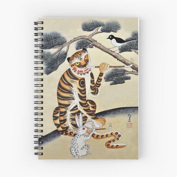Item preview, Korean Minhwa Tiger with Pipe designed and sold by PatricianneK.