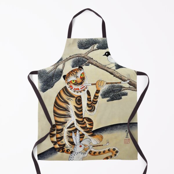 Item preview, Korean Minhwa Tiger with Pipe designed and sold by PatricianneK.