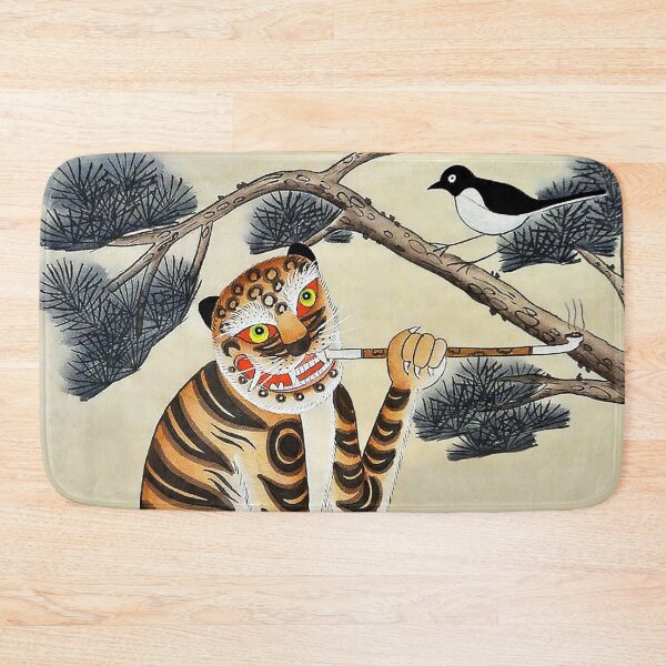 Item preview, Korean Minhwa Tiger with Pipe designed and sold by PatricianneK.