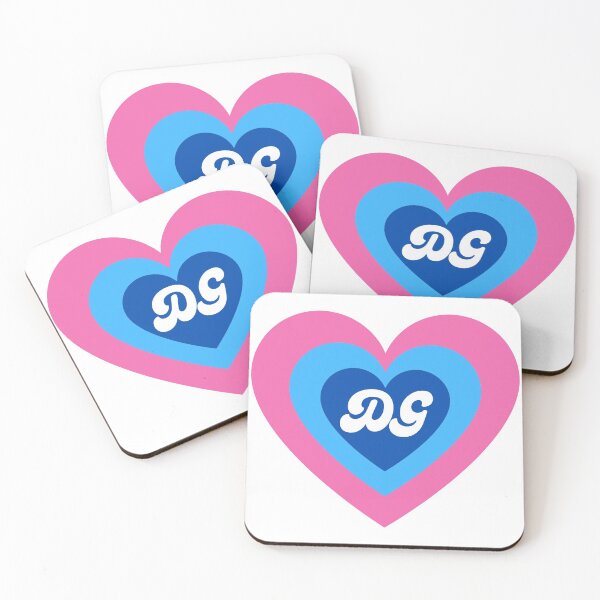 Item preview, DG pink and blue hearts designed and sold by Sydney  Applegate.