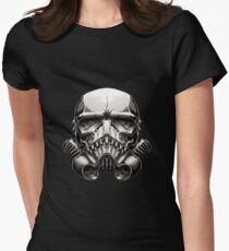 Skeleton Stormtrooper Helm Women's Fitted T-Shirt