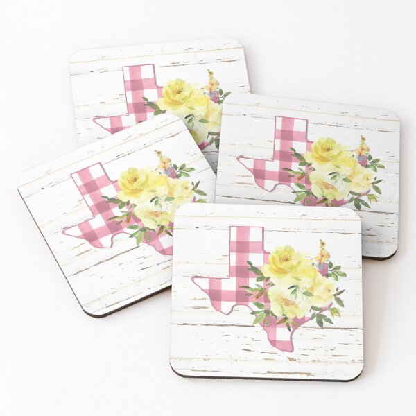 Item preview, Yellow Rose of Texas Buffalo Check Pink Plaid designed and sold by Cate Hamilton.
