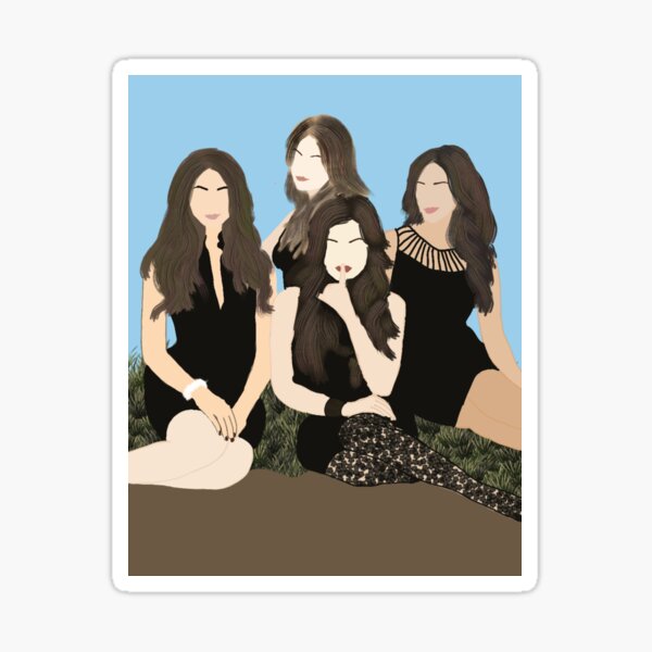 petits menteurs Sticker fini brillant