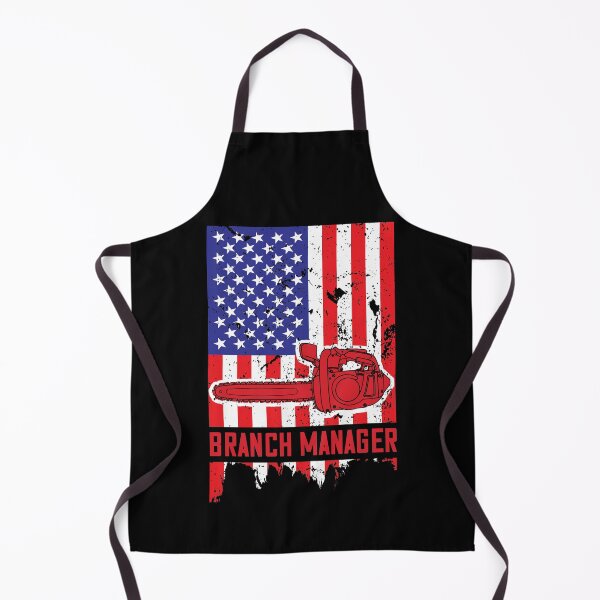 Item preview, Chainsaw Branch Manager with American Flag designed and sold by Huhnerdieb Apparel.
