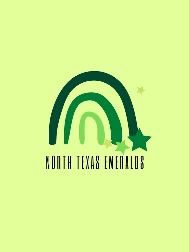 North Texas Emeralds green rainbow iPhone Case