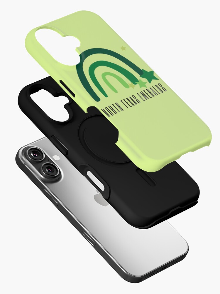 North Texas Emeralds green rainbow iPhone Case