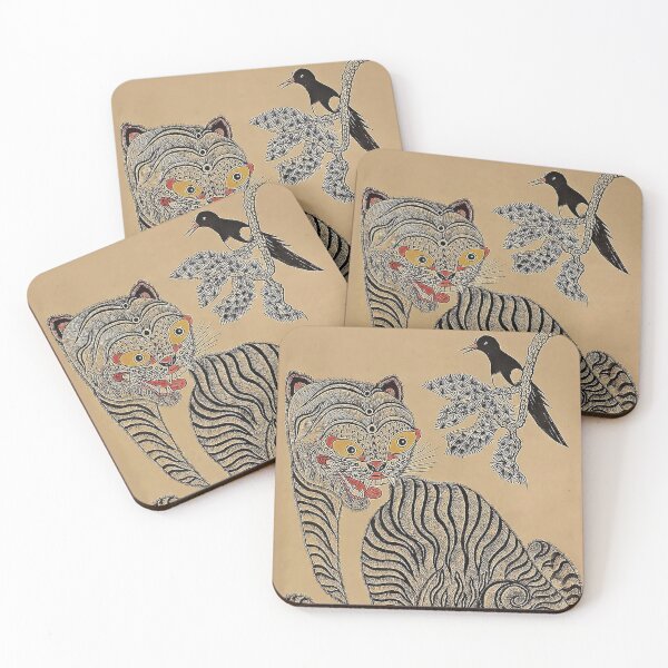 Item preview, Vintage Korean Minhwa Tiger Scroll designed and sold by PatricianneK.